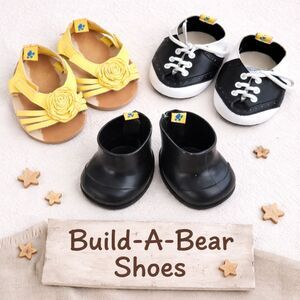 Build-A-Bear Shoe Lot | 4 Pairs Mixed Styles Boots Sneakers Slippers
